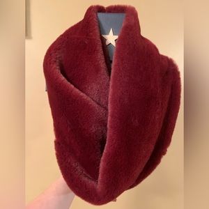 Merlot seal minky infinity scarf